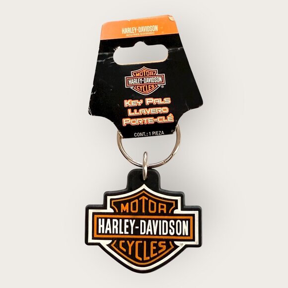Harley Davidson Key Pals Rubber Keychain Keyring - Picture 1 of 2